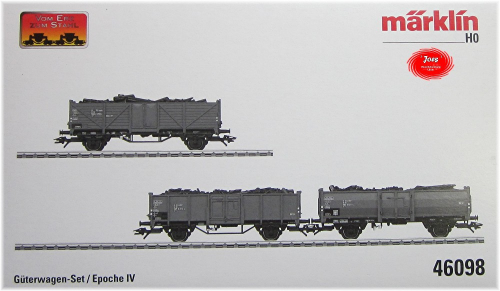 Märklin 46098 Güterwagen-Set 3-teilig mit Schrottbeladung