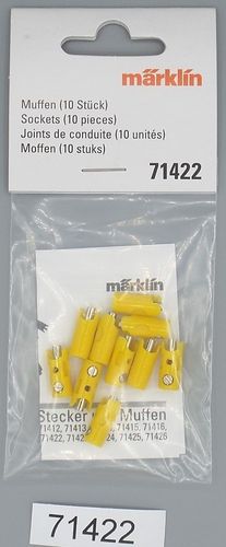 Märklin 71422 Muffen gelb Packung mit 10 Stück
