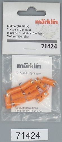 Märklin 71424 Muffen orange Packung mit 10 Stück