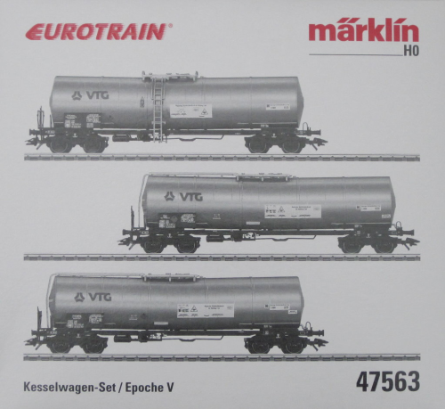 Märklin 47563 Kesselwagen-Set der VTG AG 3-teilig