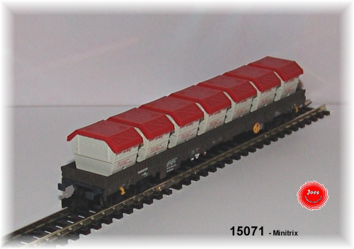 minitrix 15071-03 Güterw. aus Set