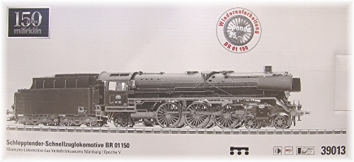 Märklin 39013 Schlepptender-Schnellzuglokomotive BR 01 150 der DB