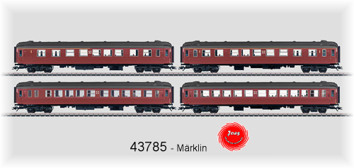 Märklin 43785 Reisezugwagen-Set der SJ 4-teilig