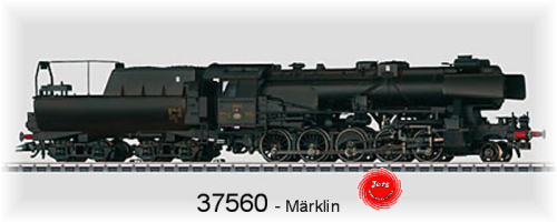 Märklin 37560 Dampflokomotive mit Schlepptender. Serie 5600, CFL