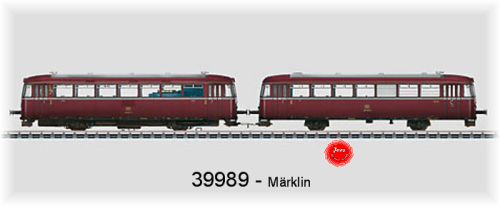 Märklin 39989 Schienenbus mit Steuerwagen. BR 798 + 998, DB