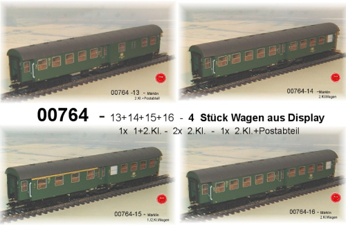 Aus MÄRKLIN 00764 Umbauwagenzug "Augsburg" 4 Personenwagen