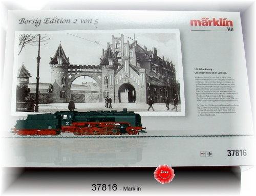 Märklin 37816 Güterzug-Dampflokomotive mit Schlepptender. BR 50, DRG