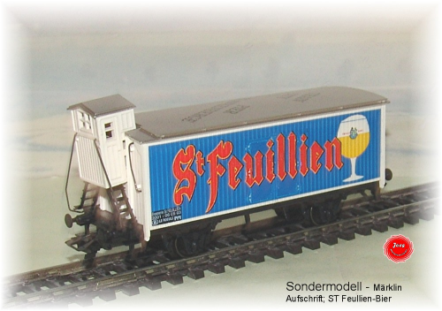 Sondermodell- Güterwagen "St.Feuillien-Bier"