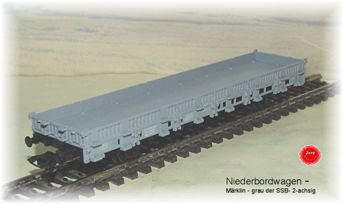 Sondermodell- Güterwagen,2-achsig grau