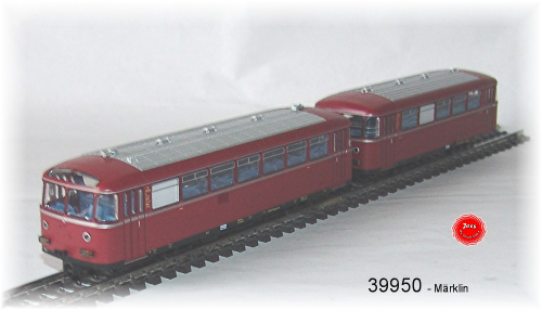 Märklin 39950 Schienenbus mit Beiwagen. VT 95.9, VB 140, DB