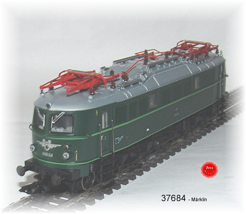 Märklin 37684  Elektrolokomotive Reihe 1018.0 der Österreichischen Bundesbahnen (ÖBB)