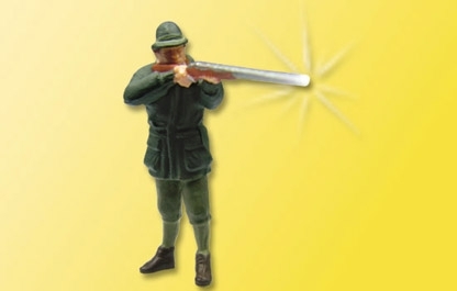 Viessmann 1529 H0 Jäger mit Gewehr und Mündungsfeuer