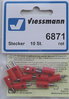 Viessmann 6871 Querlochstecker rot, 10 Stück
