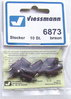 Viessmann 6873 Querlochstecker braun, 10 Stück