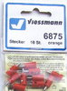 Viessmann 6875 Querlochstecker orange, 10 Stück