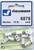 Viessmann 6878 Querlochstecker weiß, 10 Stück