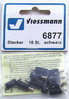 Viessmann 6877 Querlochstecker schwarz, 10 Stück