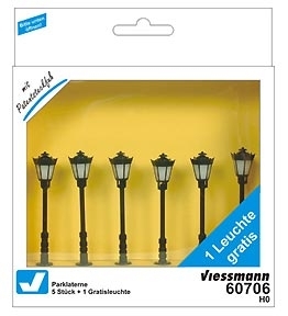 Viessmann 60706 >H0 Parklaterne 5+1 mit LED