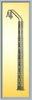 Viessmann 63851 H0 Gittermastleuchte, Kontaktstecksockel, LED weiß