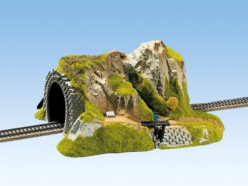 NOCH 02200 Spur H0, Tunnel 1-gleisig, gerade, 34x27cm