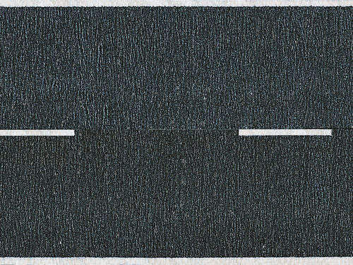NOCH 34150 Spur N, Teerstraße, schwarz, 100 x 2,9 cm, aufgeteilt in 2 Rollen