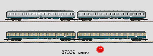 Märklin 87339 Spur Z Nahverkehrswagen-Set der DB 4-teilig