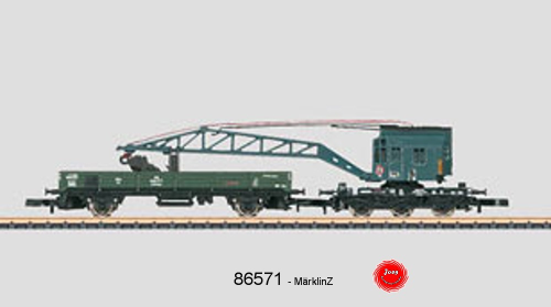 MärklinZ 86571 Kranwagen + NB