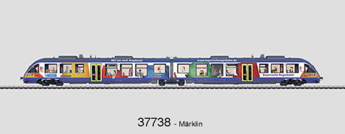 Märklin 37738 Diesel-Triebzug "LINT". BR 648.2, BRB
