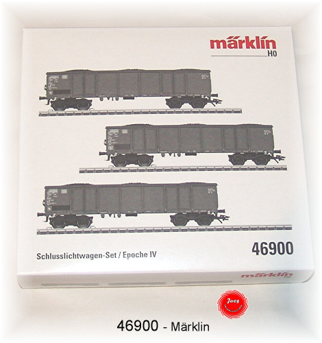 Märklin 46900 Schlusslichtwagen-Set der DB 3-teilig