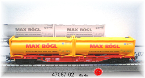 Märklin 47087-02 Ein Tragwagen "Max-Bögl" der DB AG