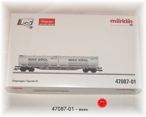 Märklin 47087-01 Ein Tragwagen "Max-Bögl" der DB AG