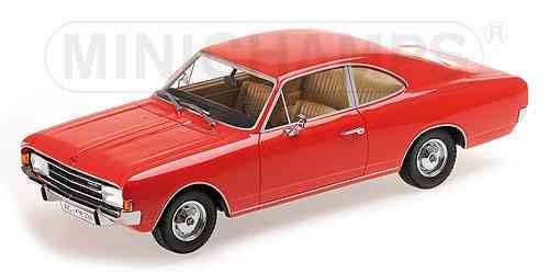 MINICHAMPS 107047020 Maßstab 1:18, OPEL REKORD C COUPE - 1966 - RED