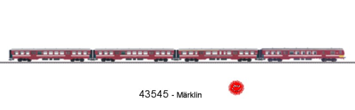 Märklin  43545  Nahverkehrswagen-Set der SNCB 4-teilig