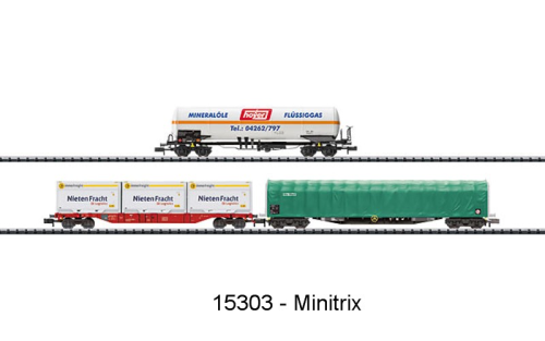 Minitrix  15303  Güterwagen-Set
