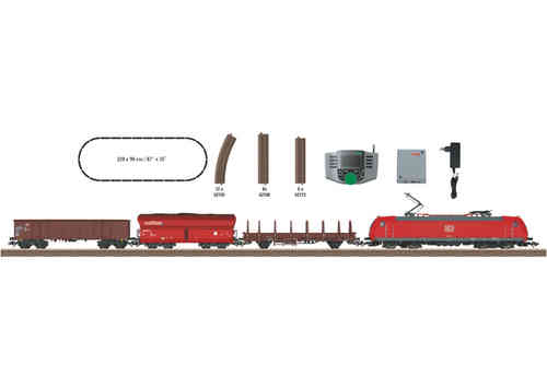 Trix 21527 HO  - Neuheit 2015-Startpackung "Moderner Güterverkehr". BR 185.1
