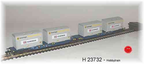 Hobbytrain 23732 Containertragwagen Sggmrs 715 DB Schenker