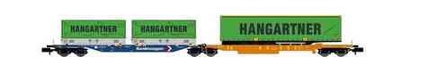 Hobbytrain 23751 Containertragwagen Sdggmrs744 DB Hangartner