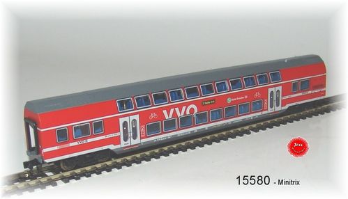 Trix 15580 Doppelstockwagen 2. Klasse "S-Bahn Dresden (VVO)"