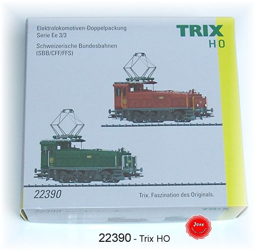 Trix 22390 Rangier-Doppelpackung Serie Ee 3/3 Halbschuh der SBB digital