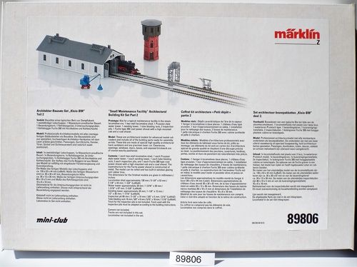 Märklin 89806 Architektur-Bausatz-Set "Klein-BW" Teil 2