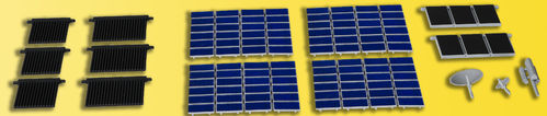 kibri 38602 Spur H0 Deko-Set Solar, Röhren, Photovoltaik