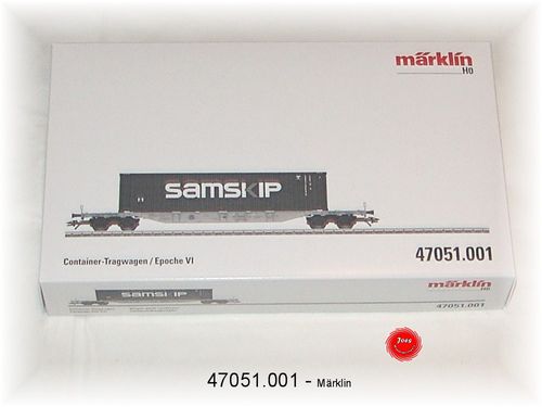 MÄRKLIN 47051.001 Container-Tragwagen "SAMSKIP" 4-achsig