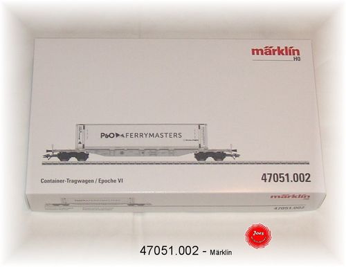 MÄRKLIN 47051.002 Container-Tragwagen "P&O FERRYMASTERS" 4-achsig