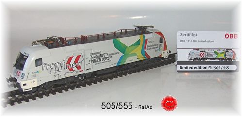 RailAd 1035 AC E-Lok Taurus ÖBB 1116 130 Frontrunner Wechselstromversion
