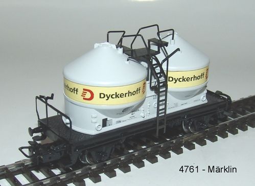 MÄRKLIN 4761  DB - Behälterwagen Dyckerhoff Ep IV Spur H0