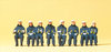 Preiser 10483 Spur H0 Figuren, Feuerwehrmänner in moderner Einsatzkleidung