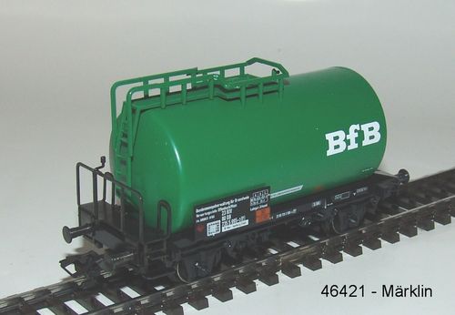 Märklin 46421 Kesselwagen "BFB" der DB in grün