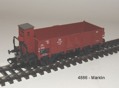Märklin 4886 Offener Güterwagen m. Bremserhaus der DB