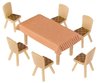 FALLER 180442 Spur H0 4 Tische und 24 Stühle
