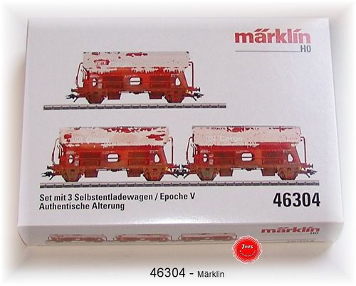 MÄRKLIN 46304 Kalkwagen-Set der DB AG gealtert 3-teilig